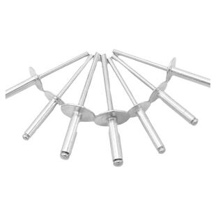 宏挺抽芯铆钉大帽檐铝制大帽沿拉柳钉汽车铆钉开口型铝拉钉大头M4