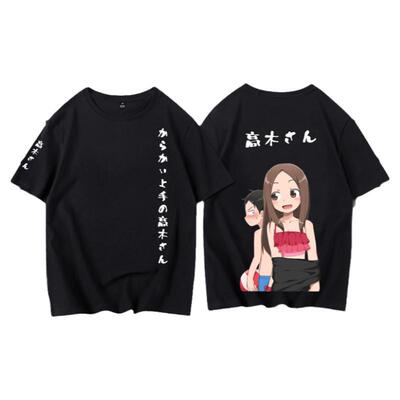 擅长捉弄的同学短袖T恤 高木西片中井真野动漫周边男女学生衣服夏