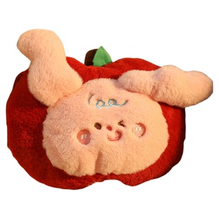 可爱苹果兔兔热水袋礼物女生创意冬天暖手袋热水袋送女朋友暖水袋