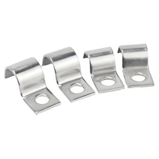 金超304不锈钢P型单边管卡半边单孔加厚骑马卡仪表管卡扣双边管夹