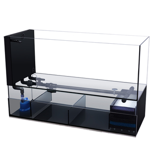 2025新款鱼缸造景养鱼过滤制氧一体机超白玻璃鱼缸极窄溪流金鱼缸