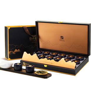 西湖龙井茶叶礼盒装送礼长辈年货节父亲生日礼物小罐绿茶明前特级