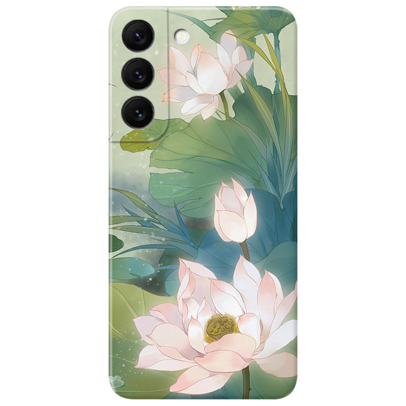 中国风荷花适用三星s23s22..手机
