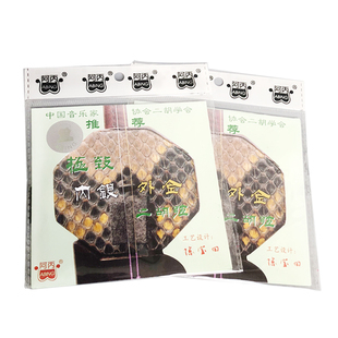 阿丙二胡琴弦内银外金二胡线阿炳二胡弦专业演奏家级金银弦套弦