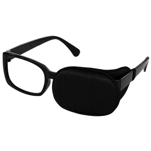 真丝眼镜套独眼罩男女成人儿童遮光遮盖布训练弱视斜视术后单眼罩