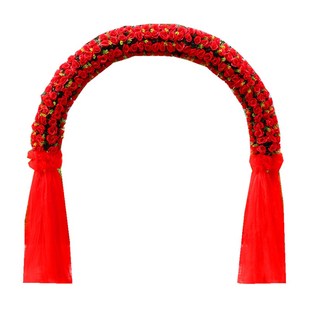 婚庆绢花拱门花门开业喜庆绢花拱门雪纱花门花架开业典礼喜庆花架