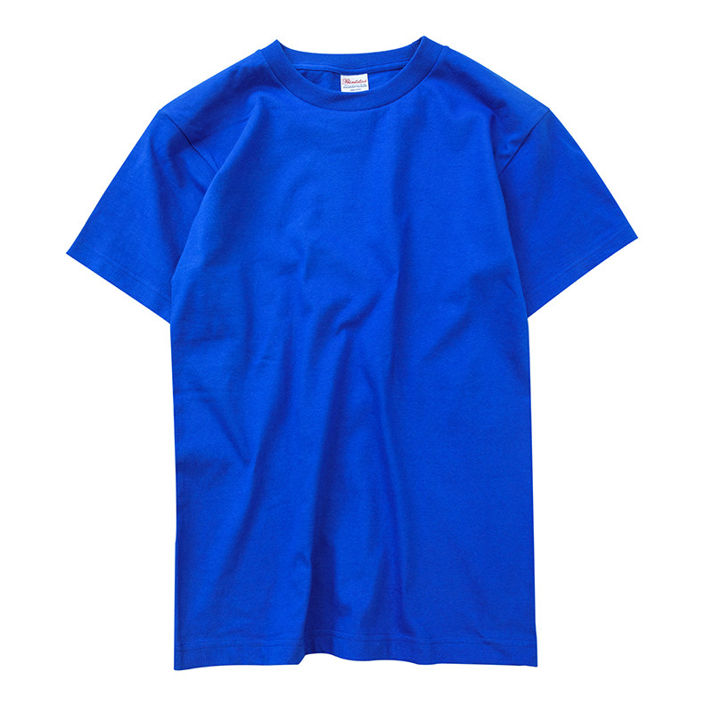 短袖t恤男宽松纯棉纯色重磅打底T恤衫潮圆领男基础款桶织无缝简约