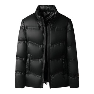 利郎男装短款立领羽绒服中青年男士纯色外套冬季加厚保暖休闲冬装
