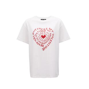 vq区绫致Vero Moda短袖女2025春夏新款爱心印花T恤百搭休闲通勤