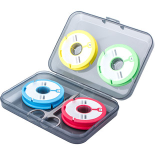 4轴大线轴主线盒鱼线盒太空舱钓鱼硅胶主线轴七星漂线组盒收纳盒