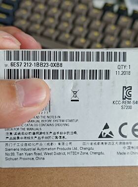 【询价】6es7212-1bb23-0xb8  模块，适用