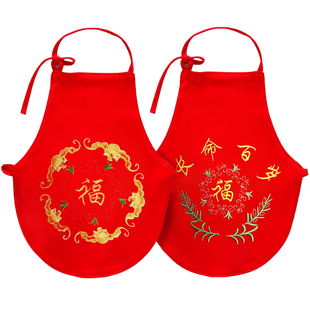 婴儿护肚宝宝防着凉新生儿肚兜纯棉夏1儿童3岁小孩衣服老式五毒红