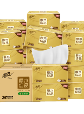 清风纸巾整箱L码金装110抽