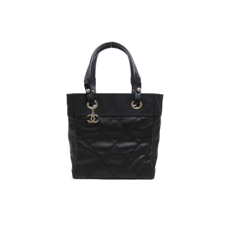 中古CHANEL香奈儿女包A级95新Paris Biarritz Tote PM菱格手提包