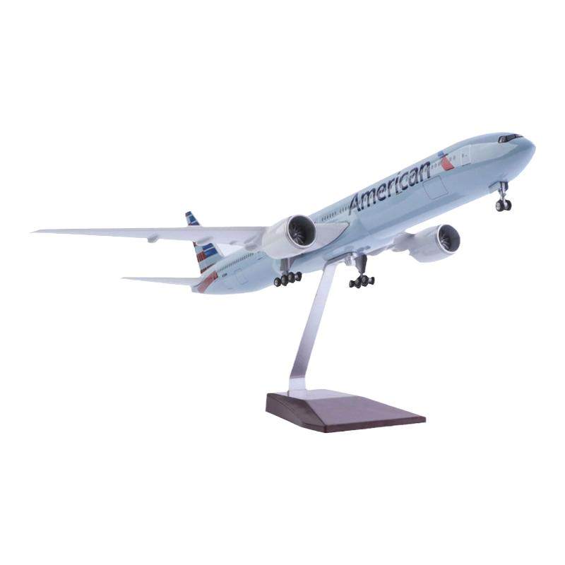 美国航空飞机模型运费险777摆件