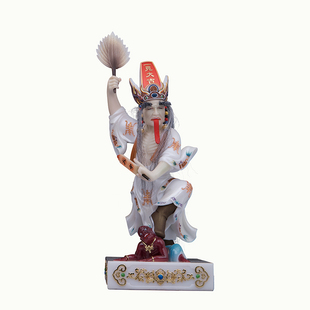 七爷八爷黑白无常像汉白玉五福大二爷伯神像阴间地府招财家用摆件