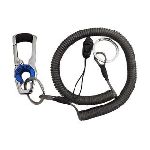 带钢丝弹簧绳防盗防丢锁匙扣创意挂件链钥匙扣腰挂伸缩钥匙绳链子