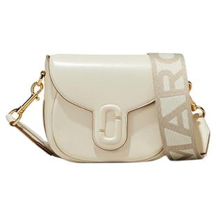 【新年特惠】MARC JACOBS/莫杰 J MARC 小号牛皮纯色斜挎包马鞍包