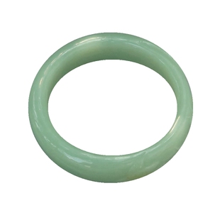 {素娥传酒}57隆和斋藏新疆和田籽料手镯青白玉镯子雕花喜鹊登梅