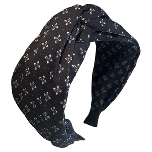 Miss Tura韩国进口森系交叉打结宽边发箍舒适不勒头显高颅顶头箍