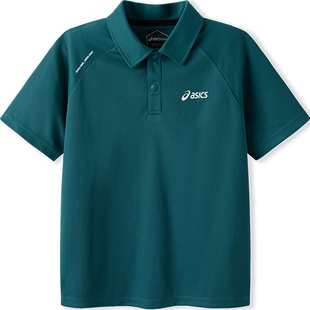 ASICS/亚瑟士儿童26年夏季吸湿速干POLO领运动针织短袖网球POLO衫