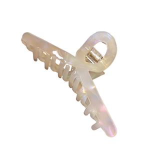 波光粼粼鲨鱼夹！醋酸发夹后脑勺抓夹 法式复古人鱼姬发爪头饰女