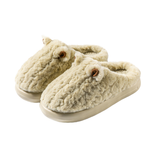 2025新款棉拖鞋女士冬季室内居家加厚加绒踩屎感防滑保暖毛绒拖鞋