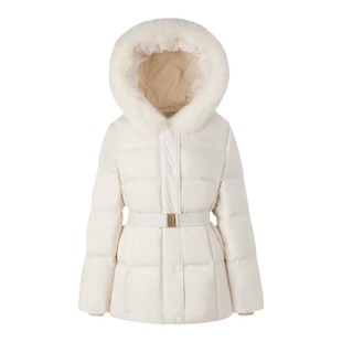 【匈牙利鸭绒】PRICH时尚短款羽绒服冬季新款可拆腰带外套女