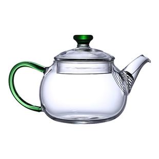 高硼硅玻璃茶壶耐高温绿茶壶小号泡茶壶一人用可过滤精致功夫茶具