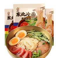 凌老師 東北小麥冷面8袋朝鮮族風味勁道爽口速食酸甜含醬料