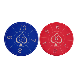 掼蛋报牌卡惯蛋报数卡神器扑克比赛道具1套4枚高端赛事专用报牌码