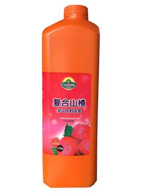 西亚图山楂汁饮料浓浆2.5L果汁