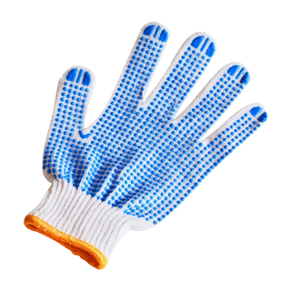 劳保手套防滑耐磨点珠点胶颗粒棉纱加厚批发工地干活劳工劳防手套