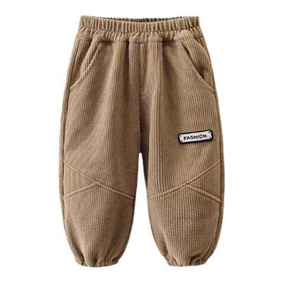 男童秋冬加绒一体绒裤子