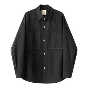 【限时清仓】威廉福克斯肌理感坑条纹衬衫领夹克休闲外套男