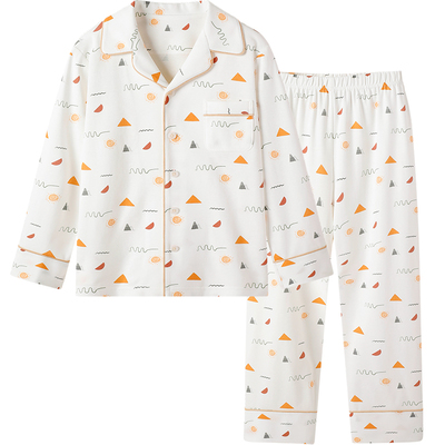 英氏男童家居服套装纯棉儿童睡衣