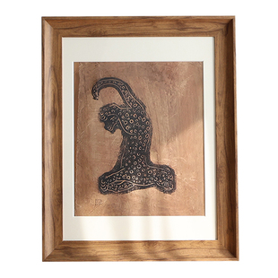 欧式复古画框仿木相框挂墙四4k8k水彩素描a3a4纸油画拼图装裱定制