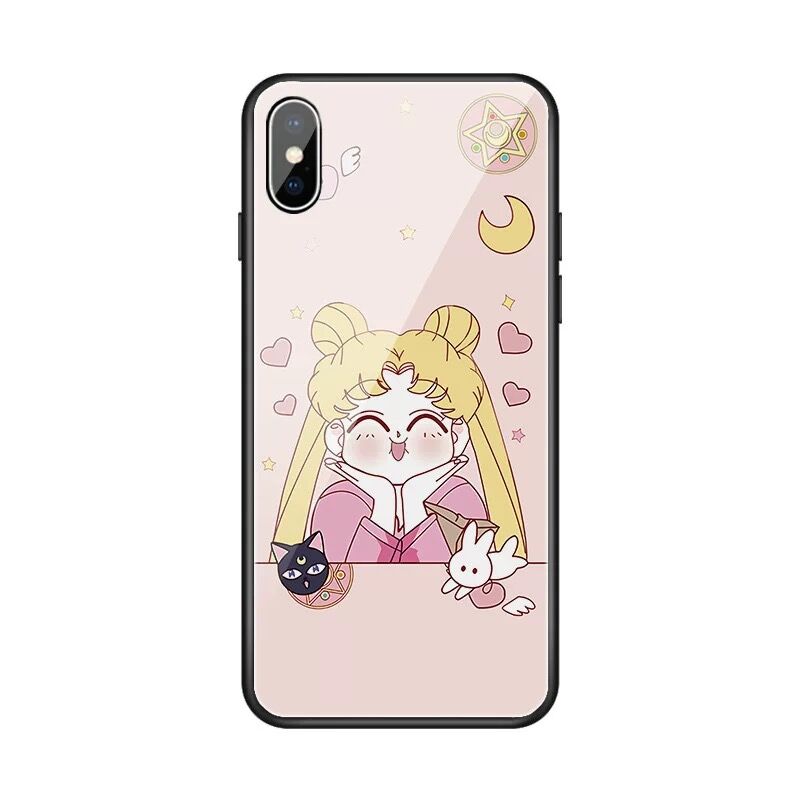 百变小樱适用苹果16promax手机壳17来电发光iphone15plus七彩声控13mini魔卡美少女11玻璃14动漫