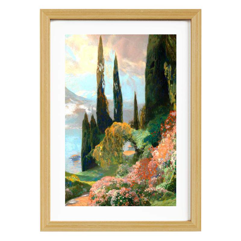 定制木质相框壁挂式空框架照片打印海报展示框挂墙油画国画8k装裱