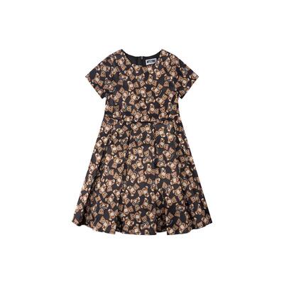 Moschino/莫斯奇诺儿童泰迪熊满印连衣裙