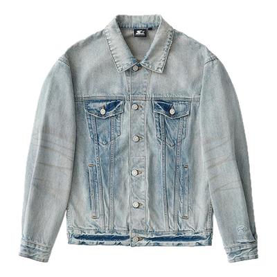 STARTER牛仔夹克2025秋季新款女生做旧纯棉百搭休闲上衣外套男生