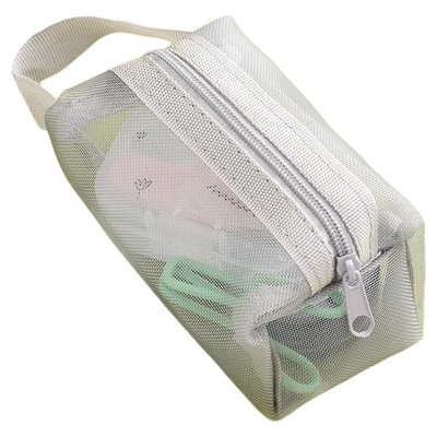 小便携式化妆包收纳包网纱透明