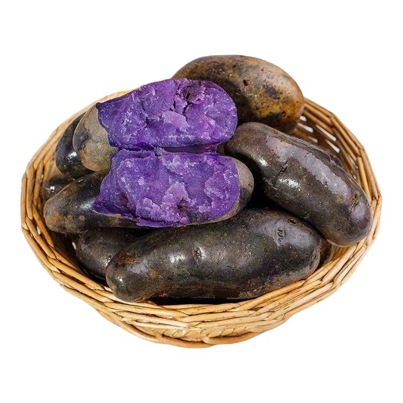 紫土豆黑土豆新鲜紫色洋芋马铃薯