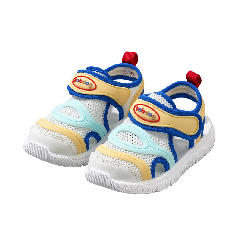 巴布豆宝宝凉鞋男童鞋子毛毛虫夏季镂空透气婴儿学步儿童童鞋
