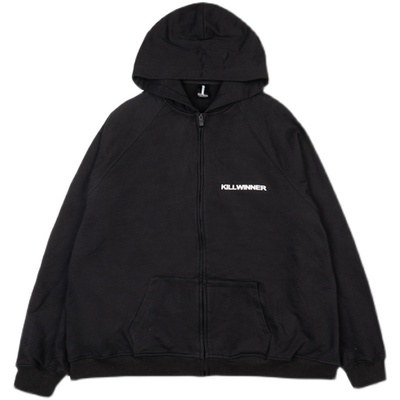 killwinner美式宽松情侣开衫卫衣