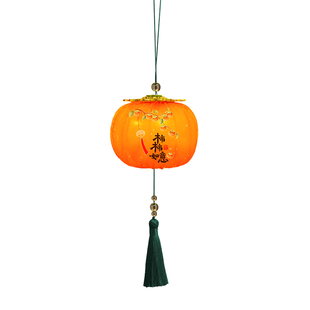 2026新款新年发光小灯笼挂饰客厅绿植挂件春节过年场景布置装饰品