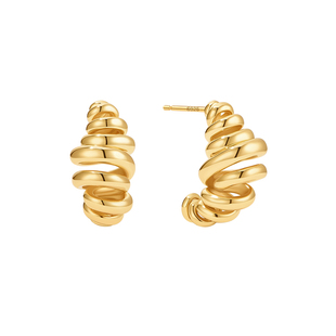 赵丽颖同款Onchic小心诗缠绕羊角包耳环女耳饰轻奢高级感耳钉独特