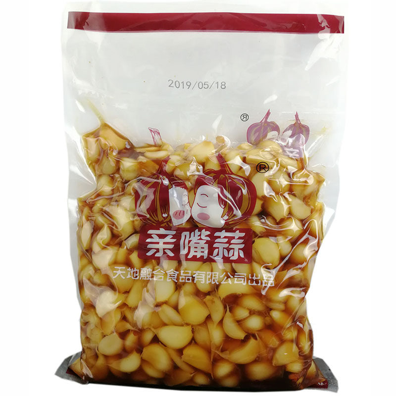 网红大蒜亲嘴蒜糖醋大蒜天地融合