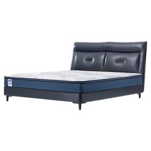 Sealy/丝涟真皮床架望月框架结构家用卧室双人简约实木床排骨架