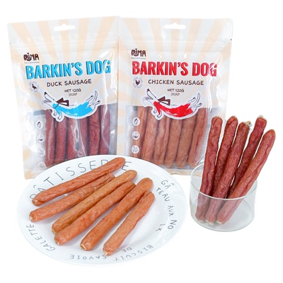 PIMA鸡肉鸭肉风干肠火腿肠狗零食